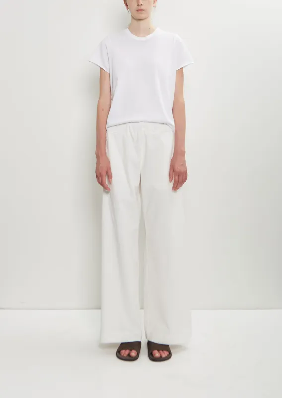 Diana Fine Cotton Corduroy Pant — Winter White sold by La Garconne