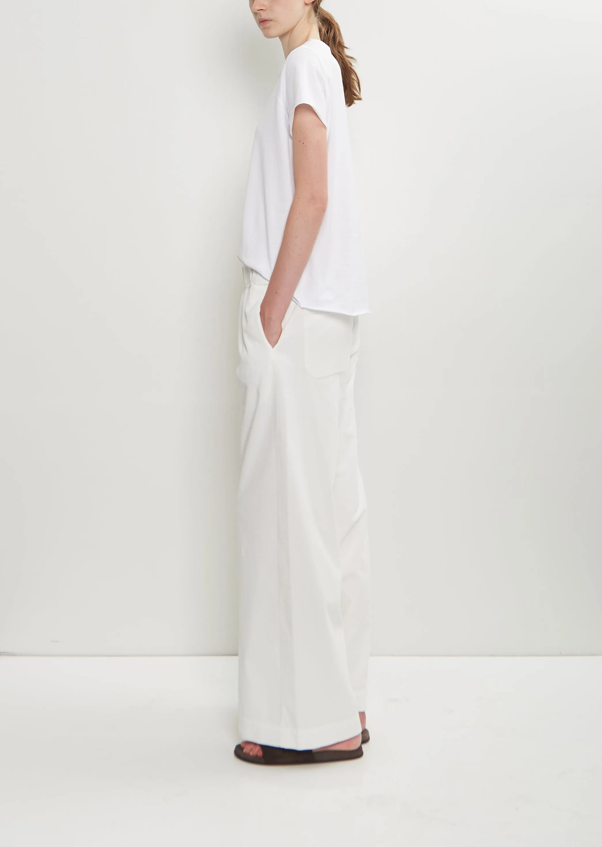 Diana Fine Cotton Corduroy Pant — Winter White sold by La Garconne product image thumbnail 2
