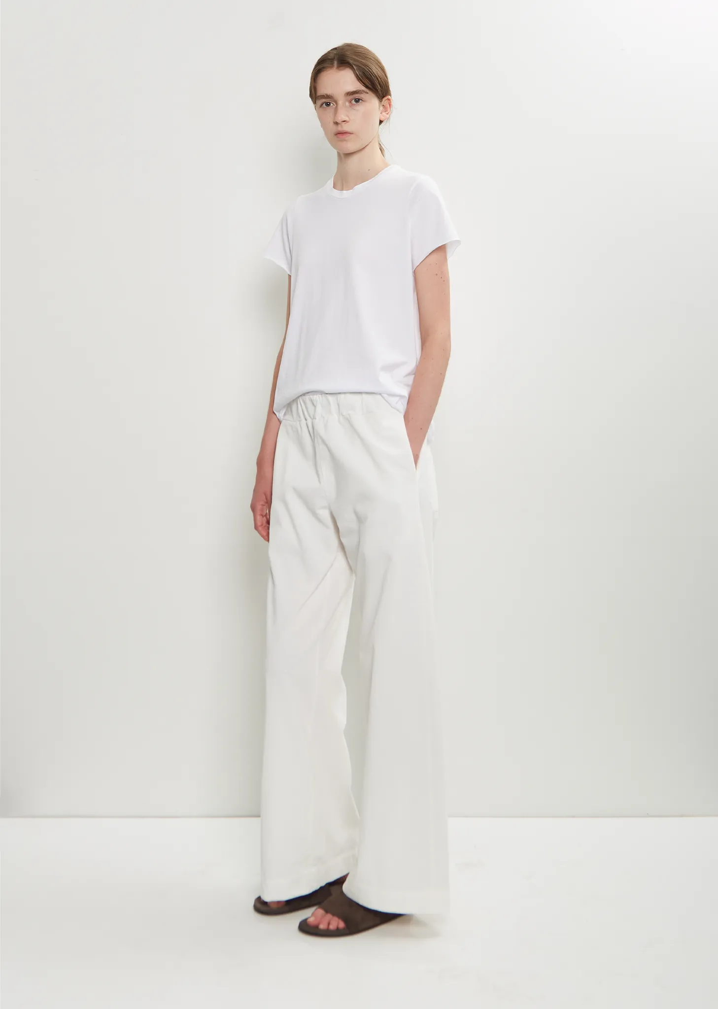 Diana Fine Cotton Corduroy Pant — Winter White sold by La Garconne product image thumbnail 4