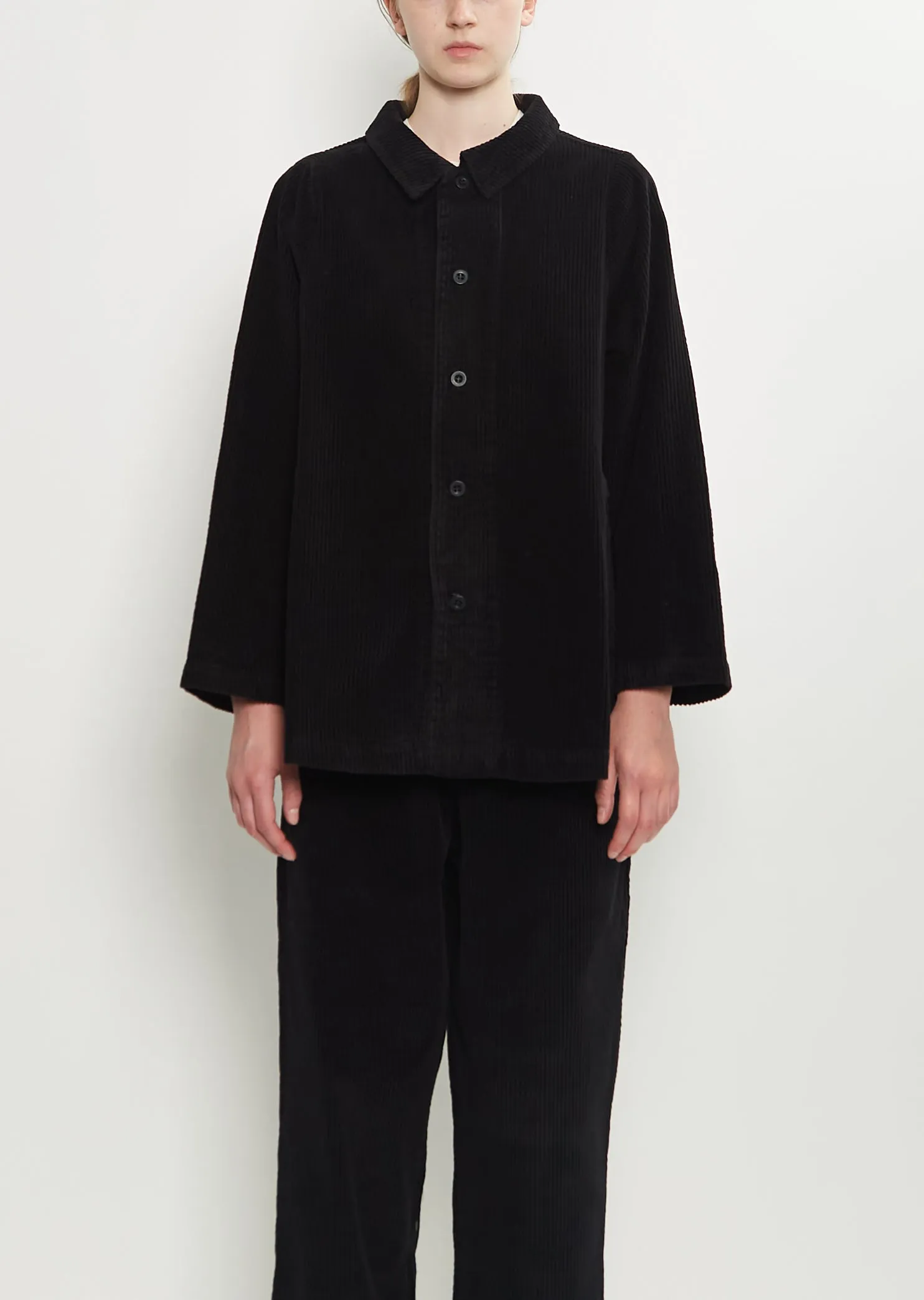 Joseph Cotton Velvet Jacket — Black sold by La Garconne