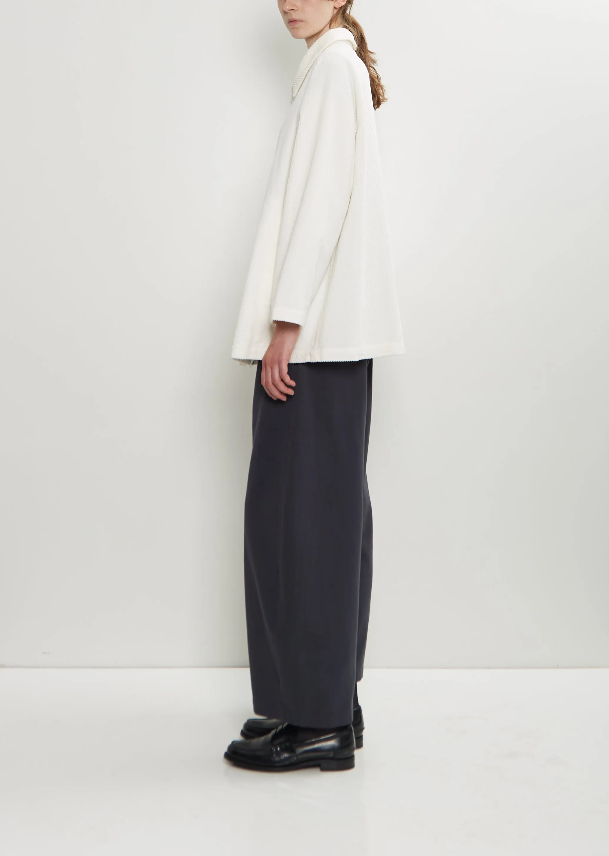 Joseph Cotton Velvet Jacket — Winter White sold by La Garconne product image thumbnail 2