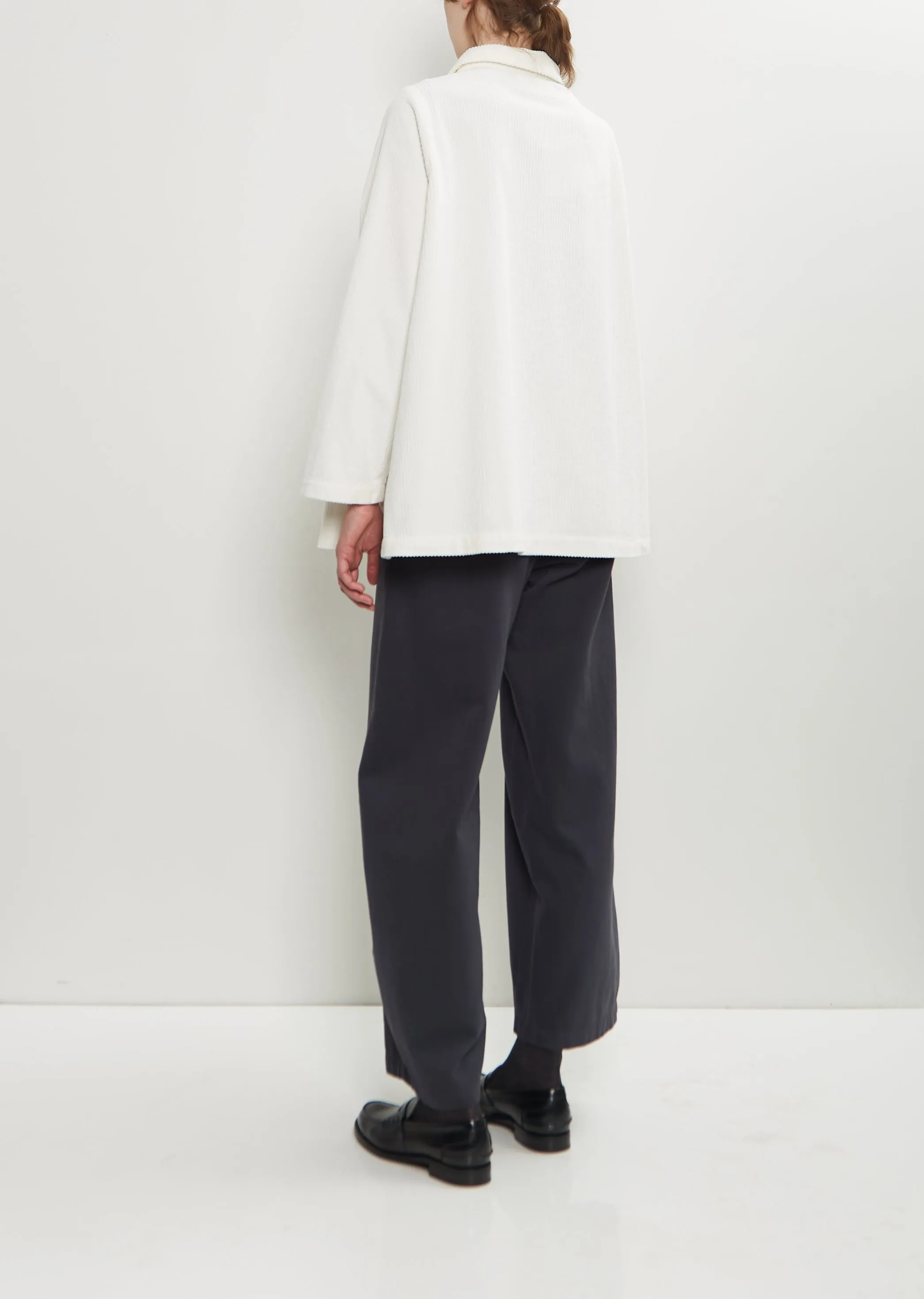 Joseph Cotton Velvet Jacket — Winter White sold by La Garconne product image thumbnail 3