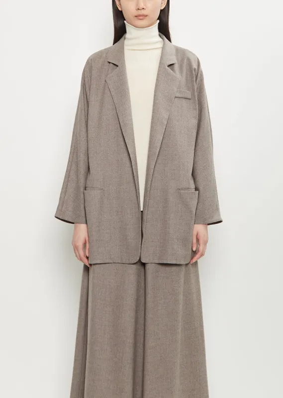 Batwinged Flannel Blazer sold by La Garconne