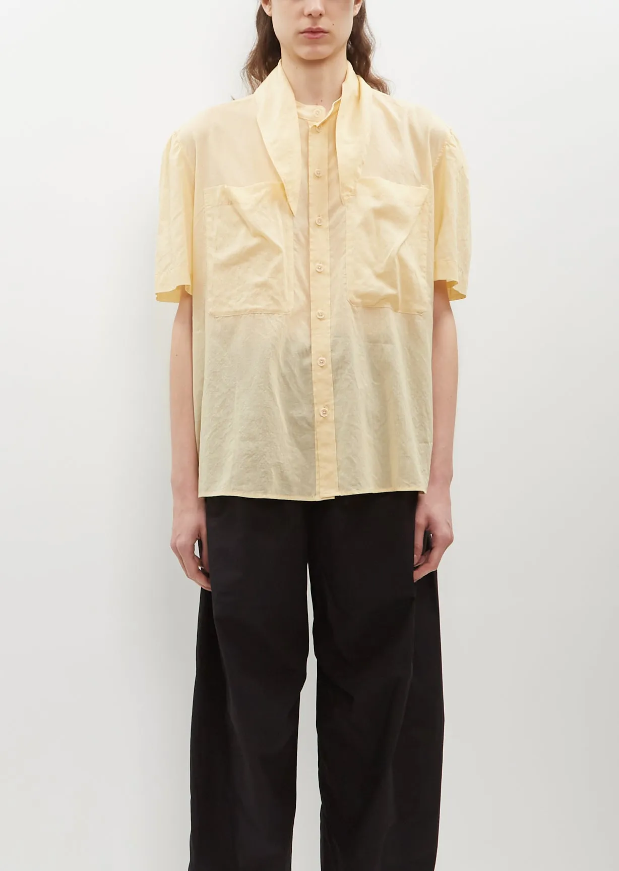 Foulard Cotton Voile Shirt sold by La Garconne