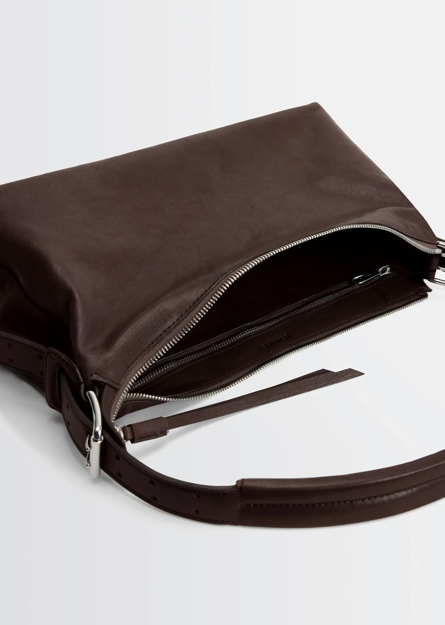 Belted Leather Baguette Bag sold by La Garconne product image thumbnail 3