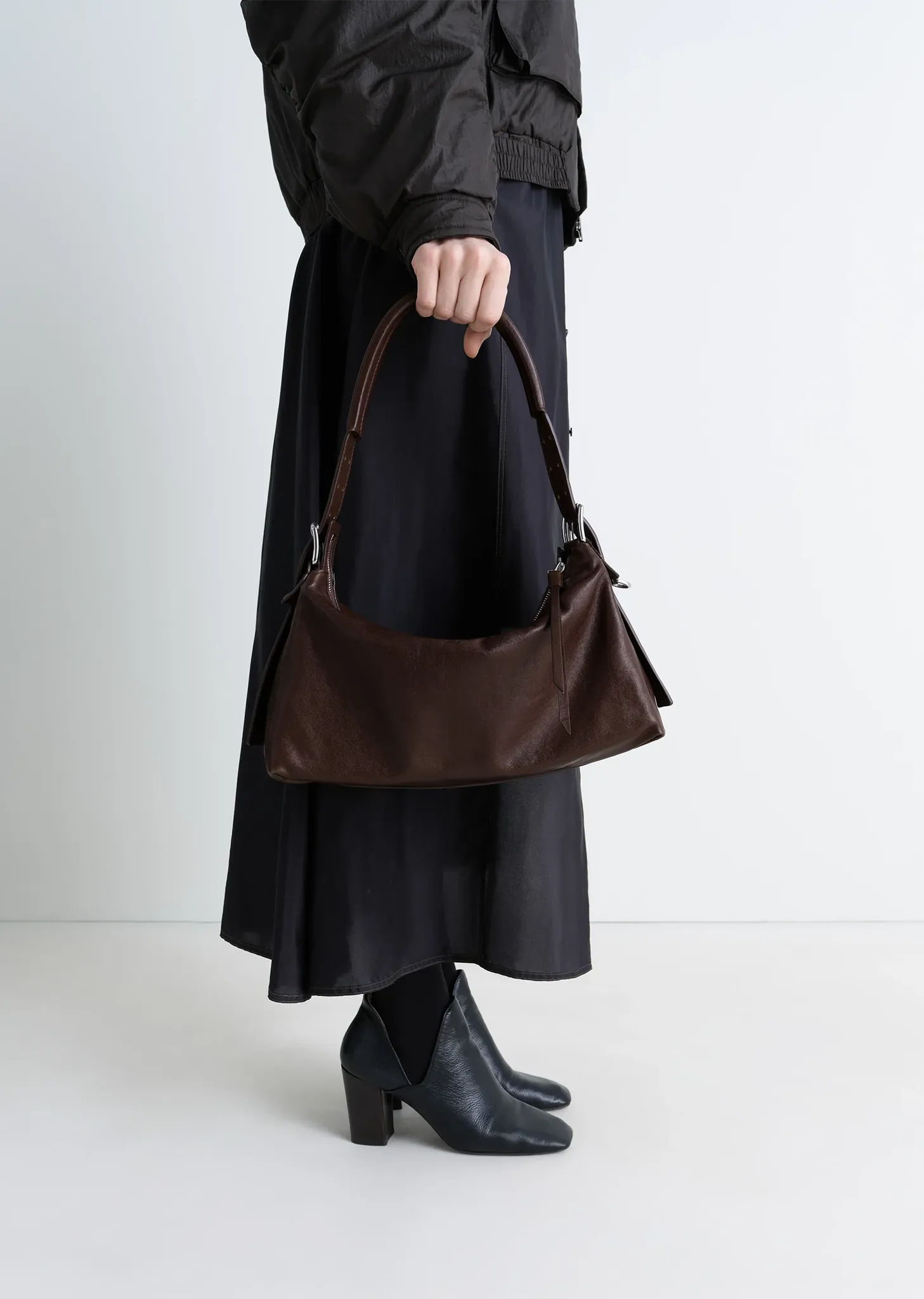 Belted Leather Baguette Bag sold by La Garconne product image thumbnail 4