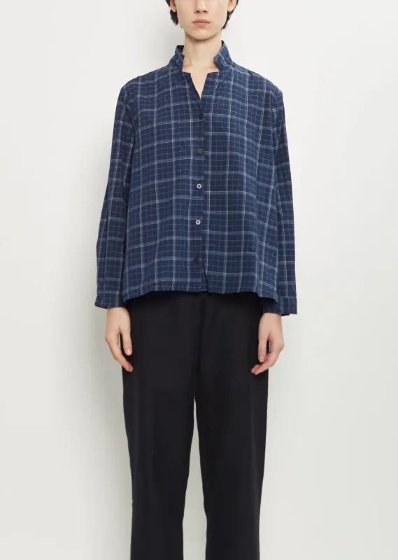 Jenny Cotton Shirt — Window Check sold by La Garconne