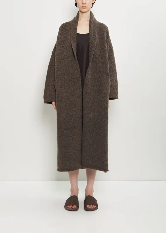 Long Shawl Alpaca Cardigan — Patina sold by La Garconne