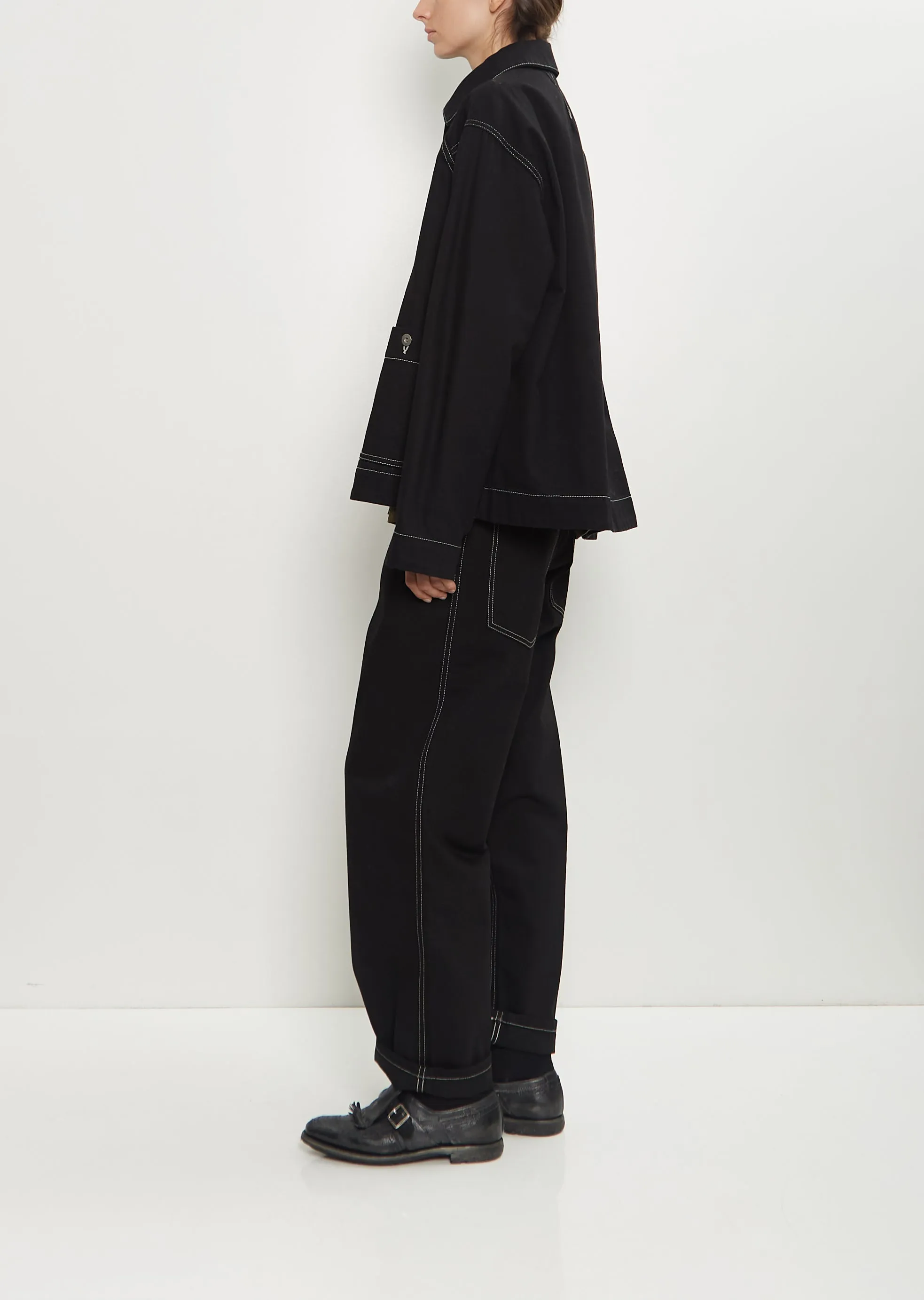 Drays Cotton Denim Travail Jacket sold by La Garconne product image thumbnail 2