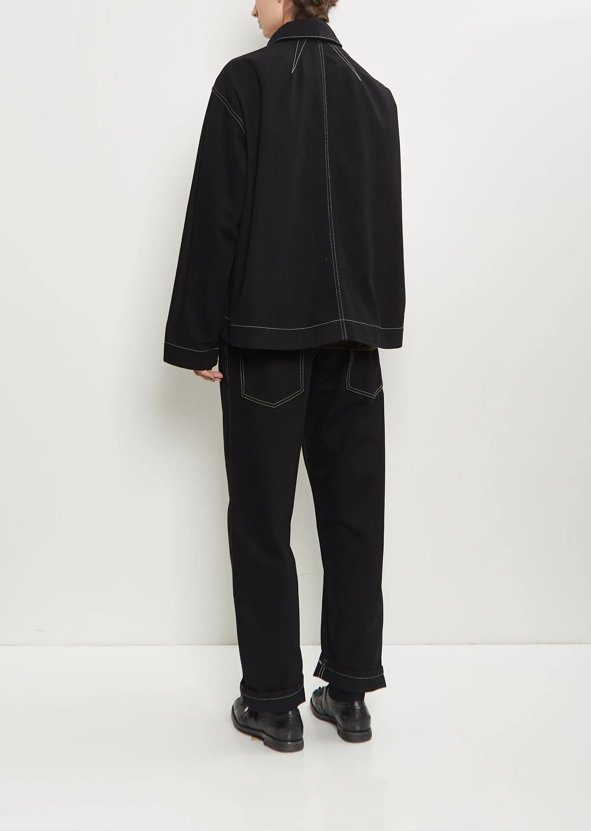 Drays Cotton Denim Travail Jacket sold by La Garconne product image thumbnail 3