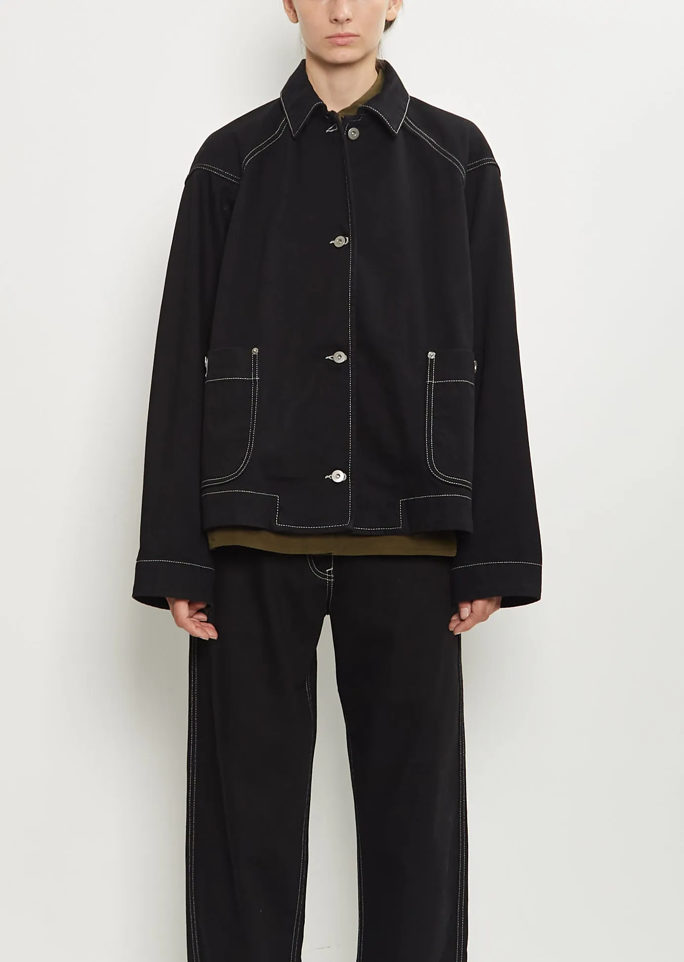 Drays Cotton Denim Travail Jacket sold by La Garconne