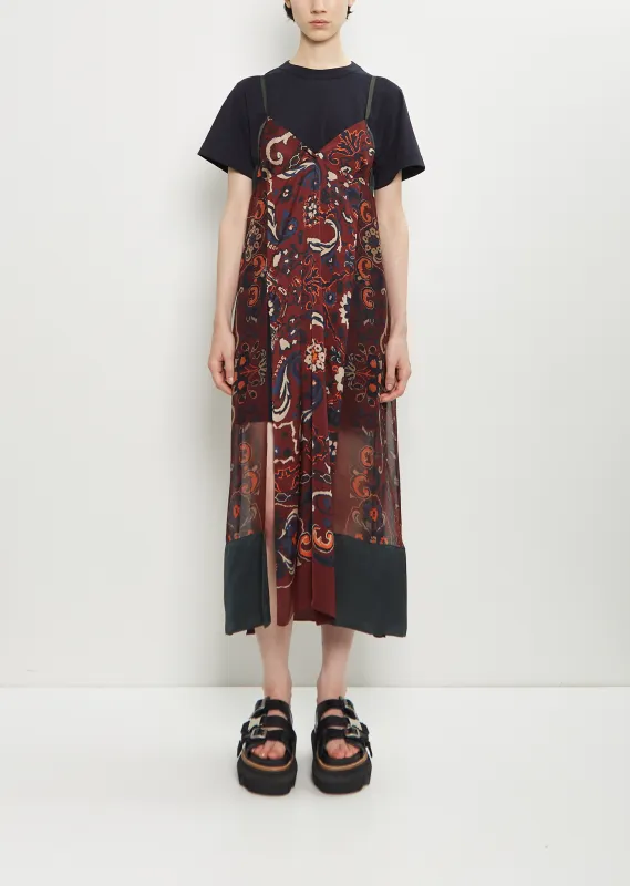 Floral Print Voile Dress made by Sacai