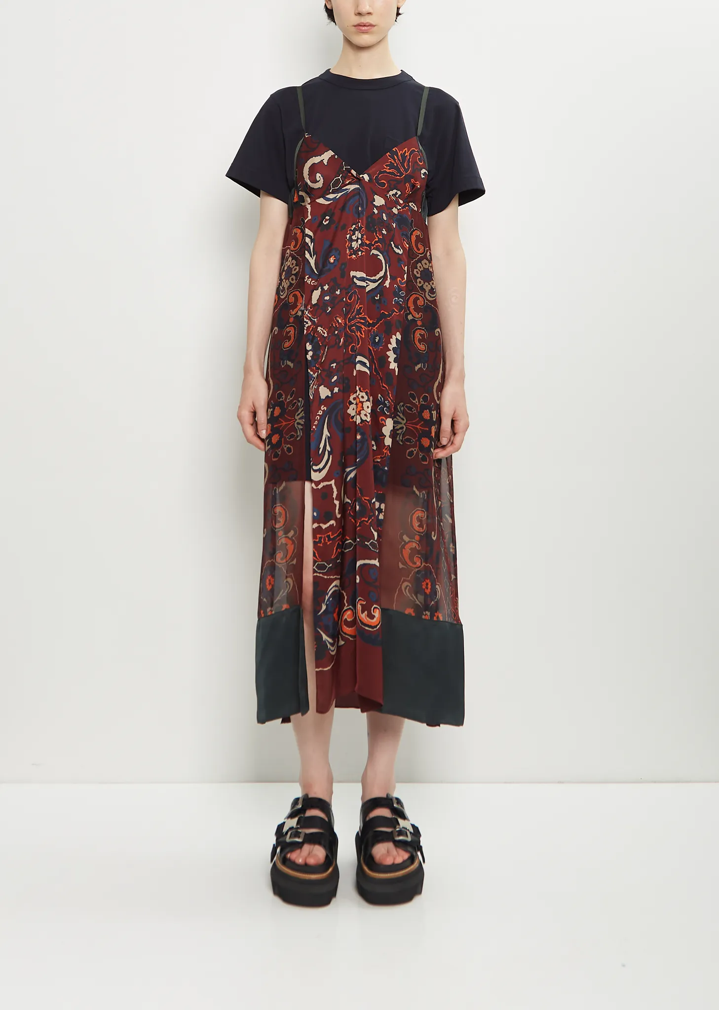 Floral Print Voile Dress sold by La Garconne