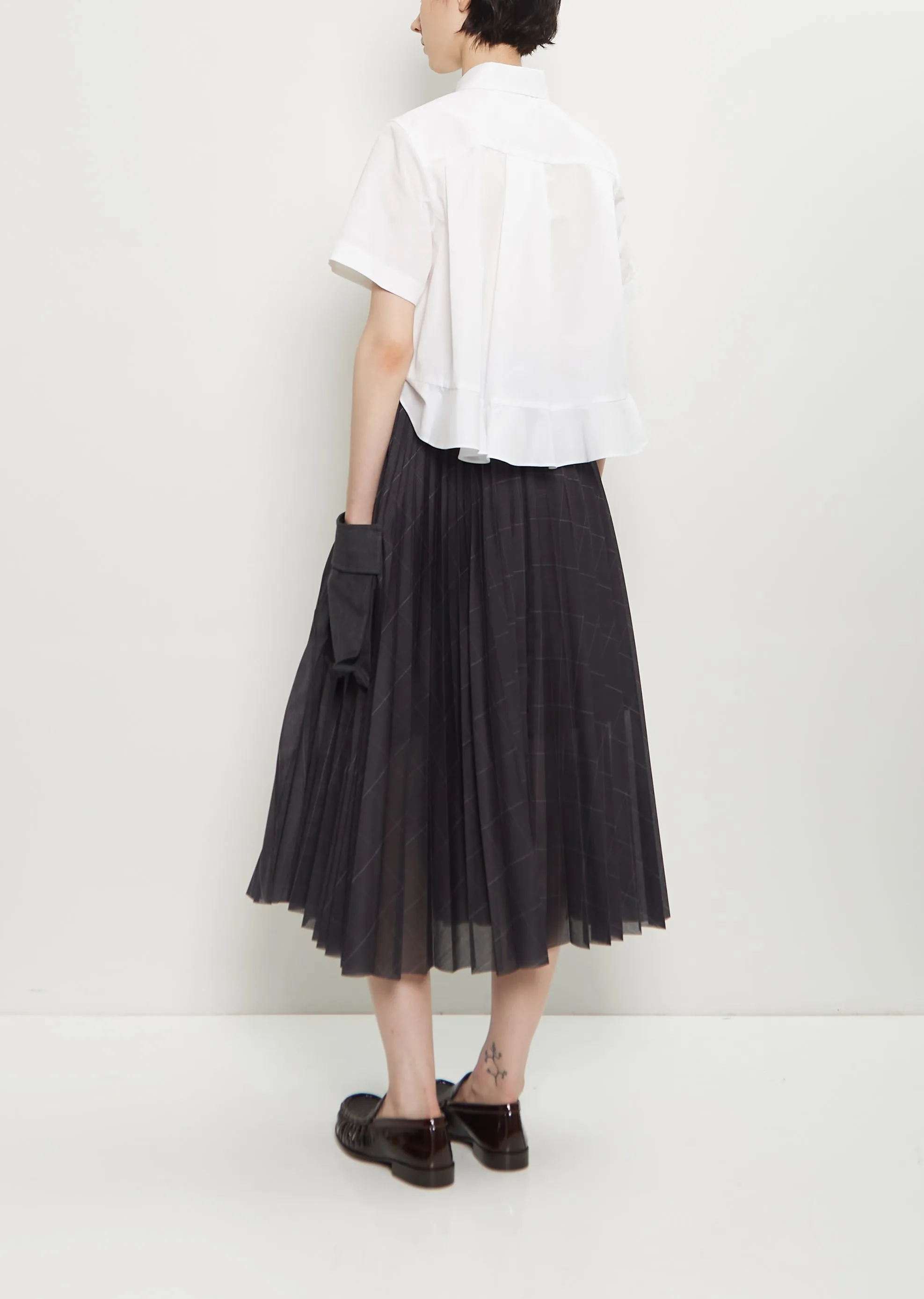 Voile Glen Check Skirt sold by La Garconne product image thumbnail 3