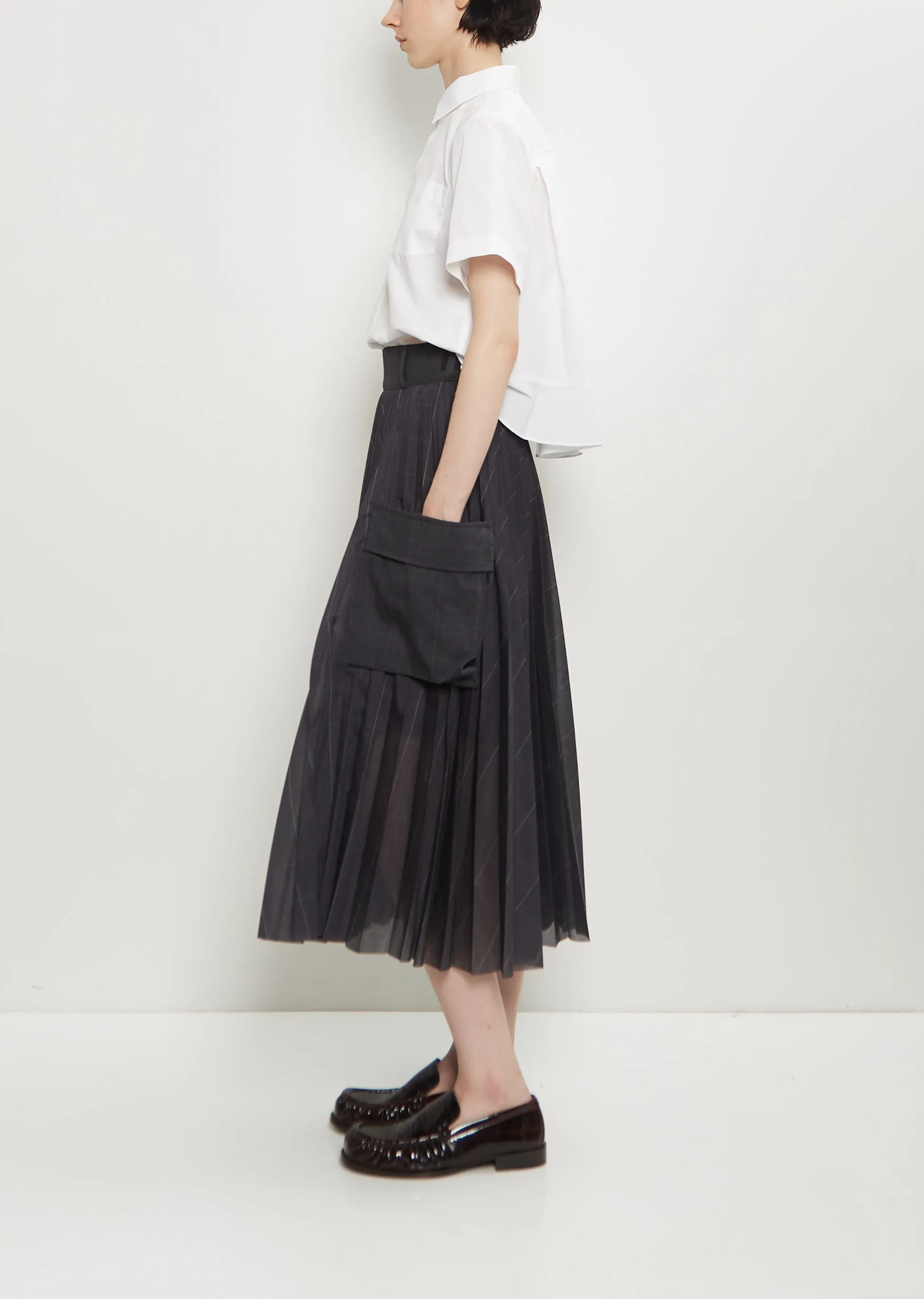 Voile Glen Check Skirt sold by La Garconne product image thumbnail 2