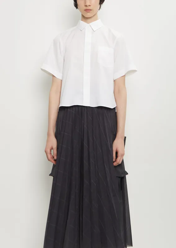 Cotton Blend Poplin Shirt sold by La Garconne