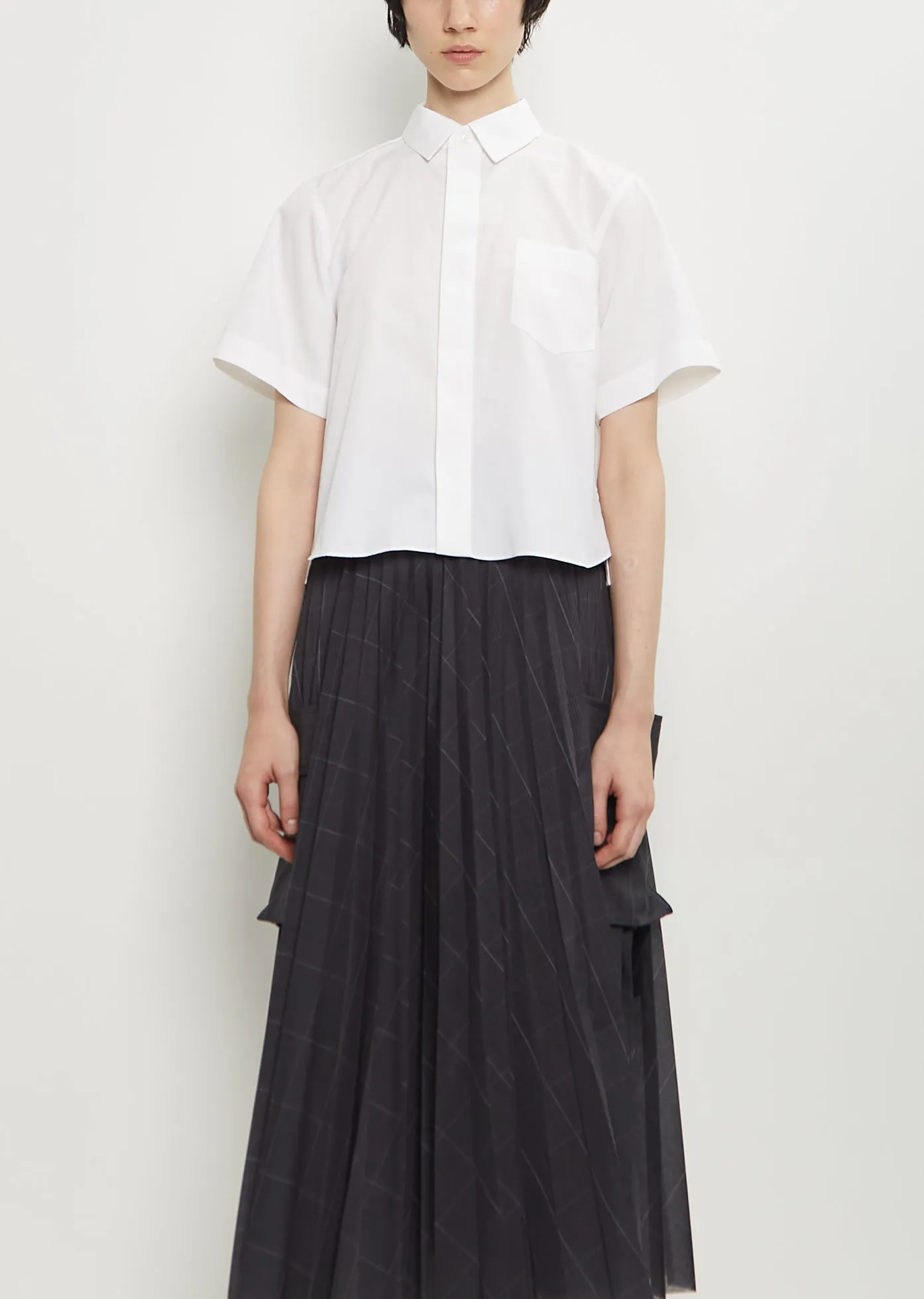 Cotton Blend Poplin Shirt sold by La Garconne