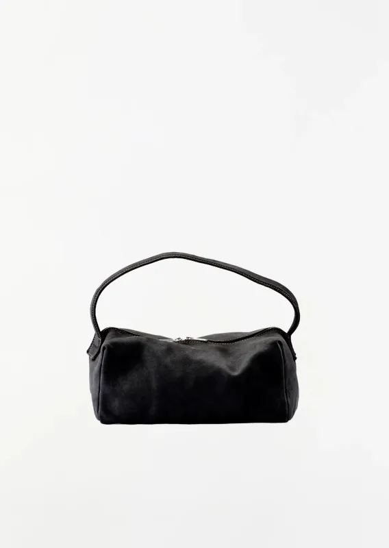 Leather Handle Bag, Small — Black sold by La Garconne