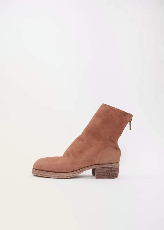 Back Zip Leather Boot sold by La Garconne