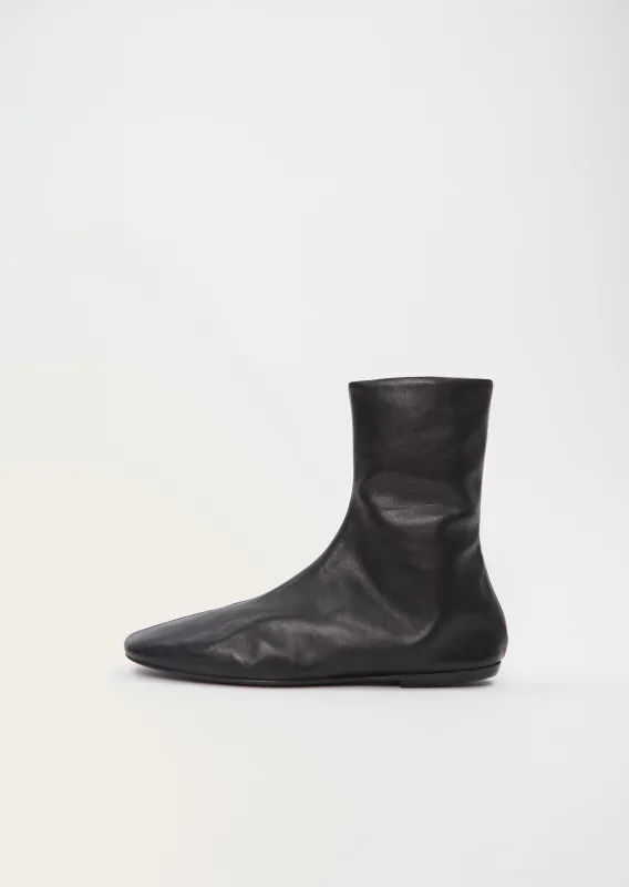 Leather Ankle Sock Boot sold by La Garconne