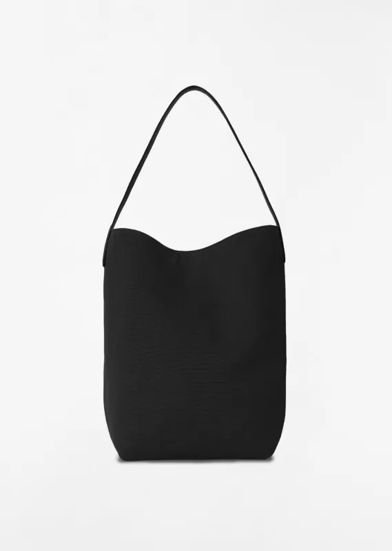 N/S Cotton Canvas Park Tote, Large — Black sold by La Garconne