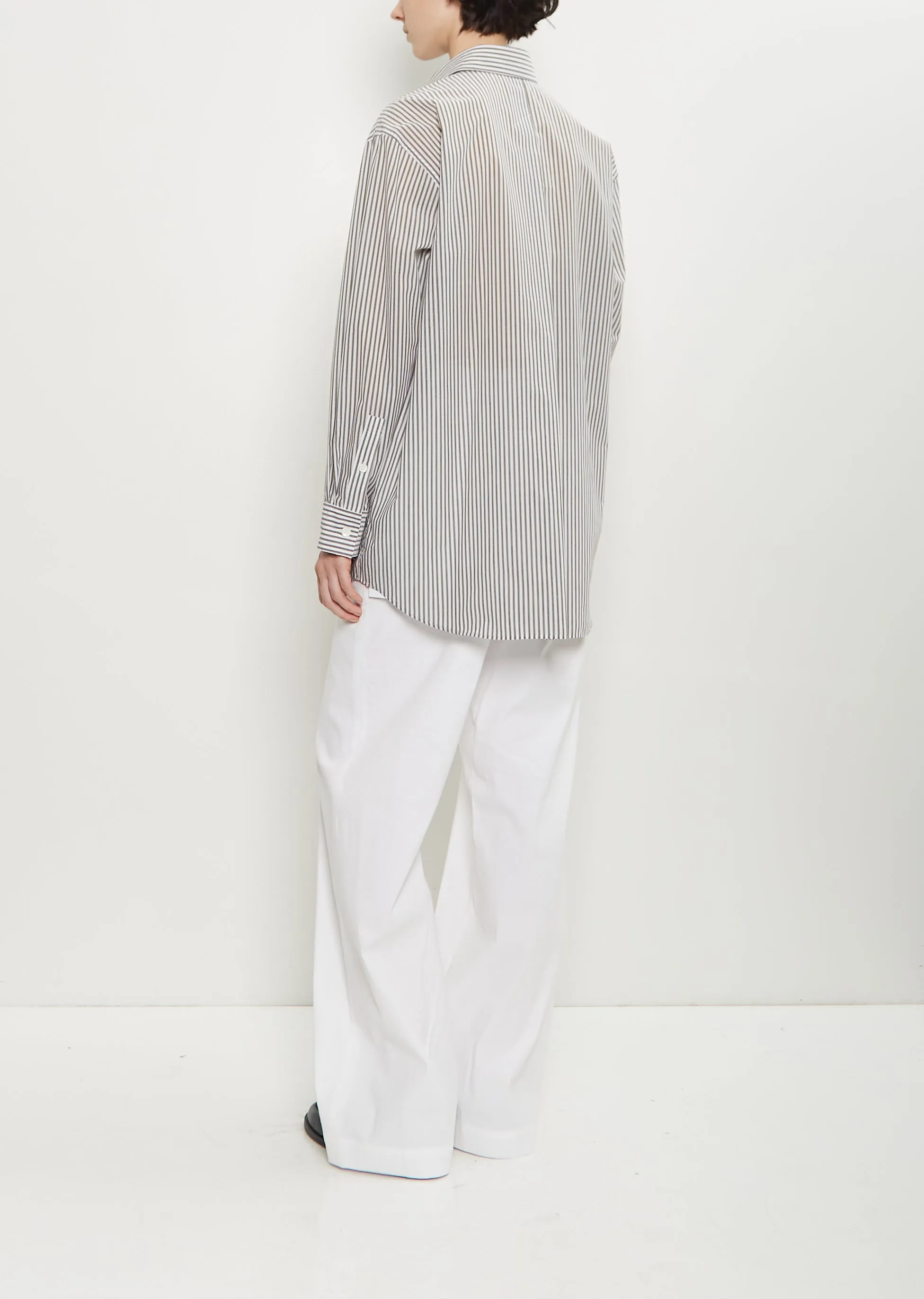 Odd Stripes Wool Cotton Shirt sold by La Garconne product image thumbnail 3