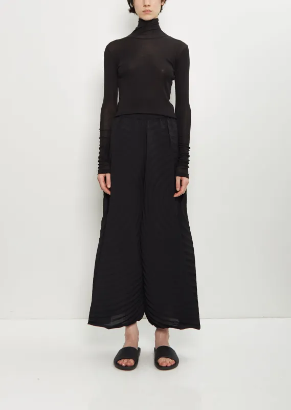 Paper Bag Pleats Wide Pants sold by La Garconne
