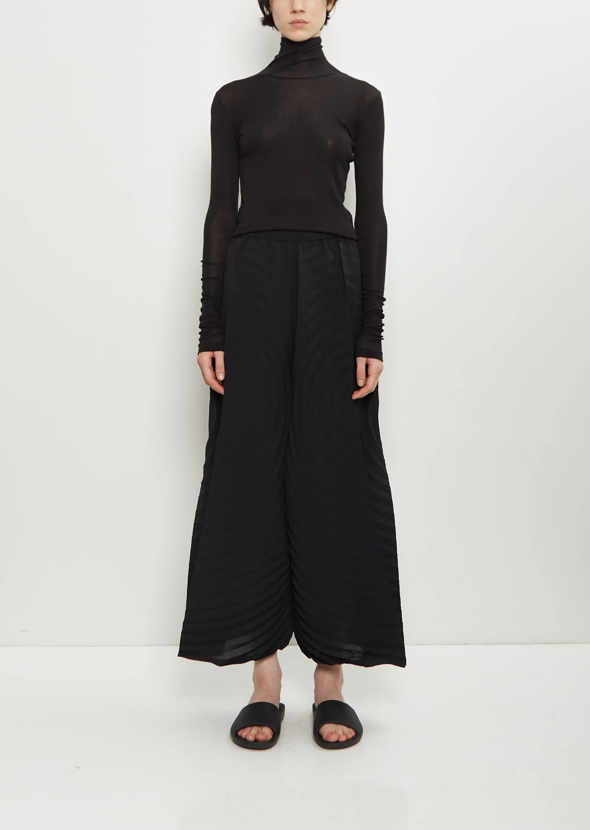 Paper Bag Pleats Wide Pants sold by La Garconne