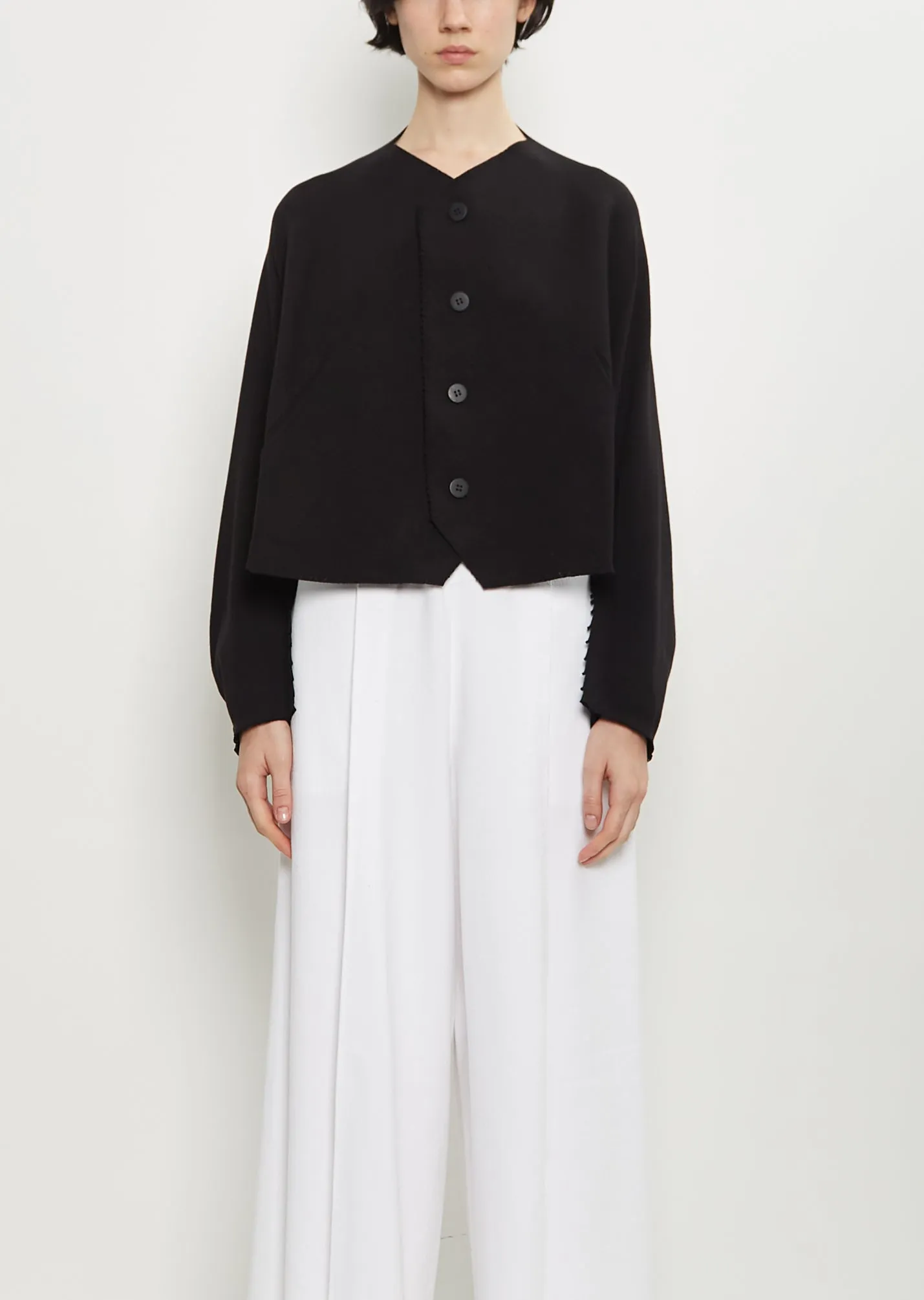 Campagne Stretch Cotton Cardigan sold by La Garconne