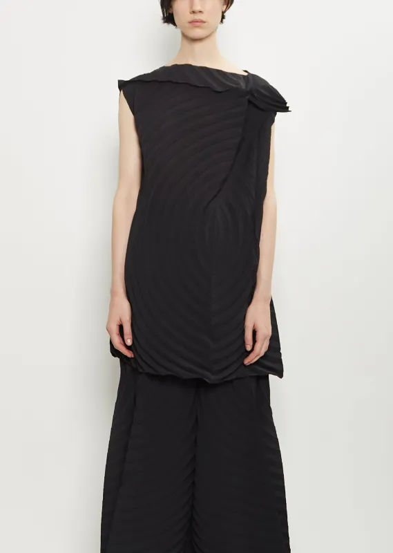 Paper Bag Pleats Tunic sold by La Garconne