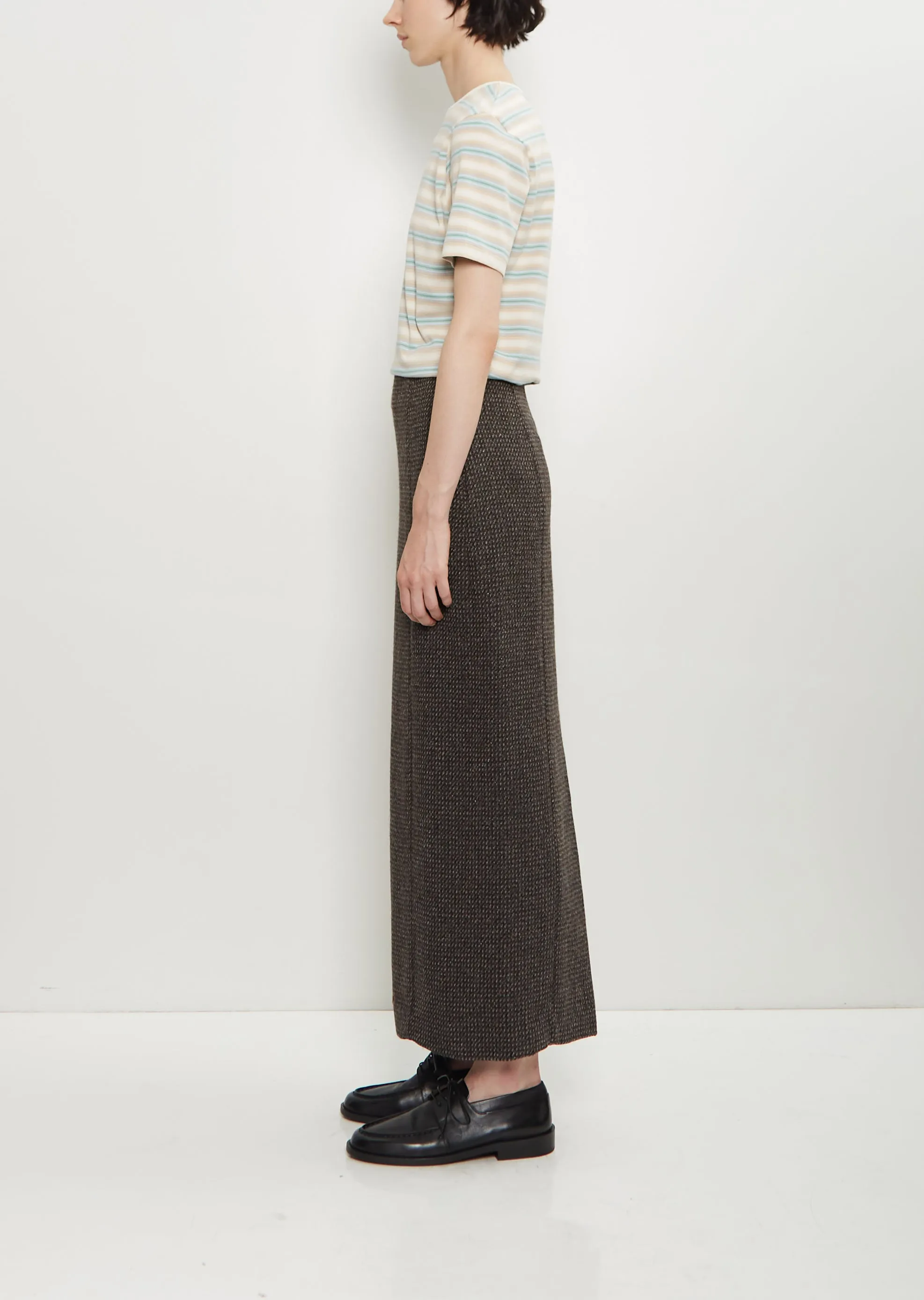 Alpaca Wool Silk Tweed Pencil Skirt sold by La Garconne product image thumbnail 2
