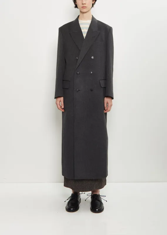 Cashmere Wool Mosser Soutien Collar Coat | Parallel