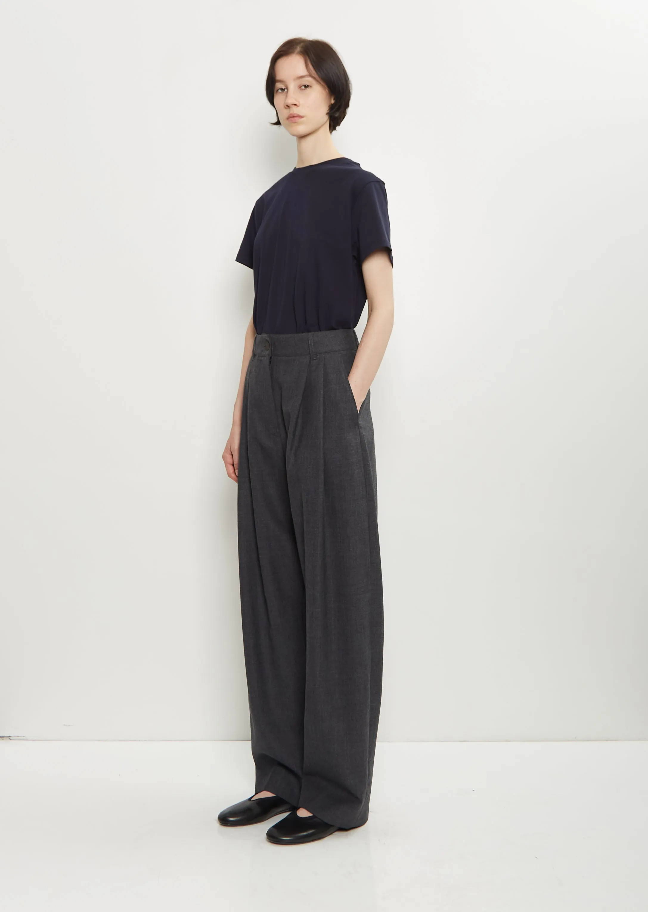 Acuna Wool Double Pleat Pant sold by La Garconne product image thumbnail 4