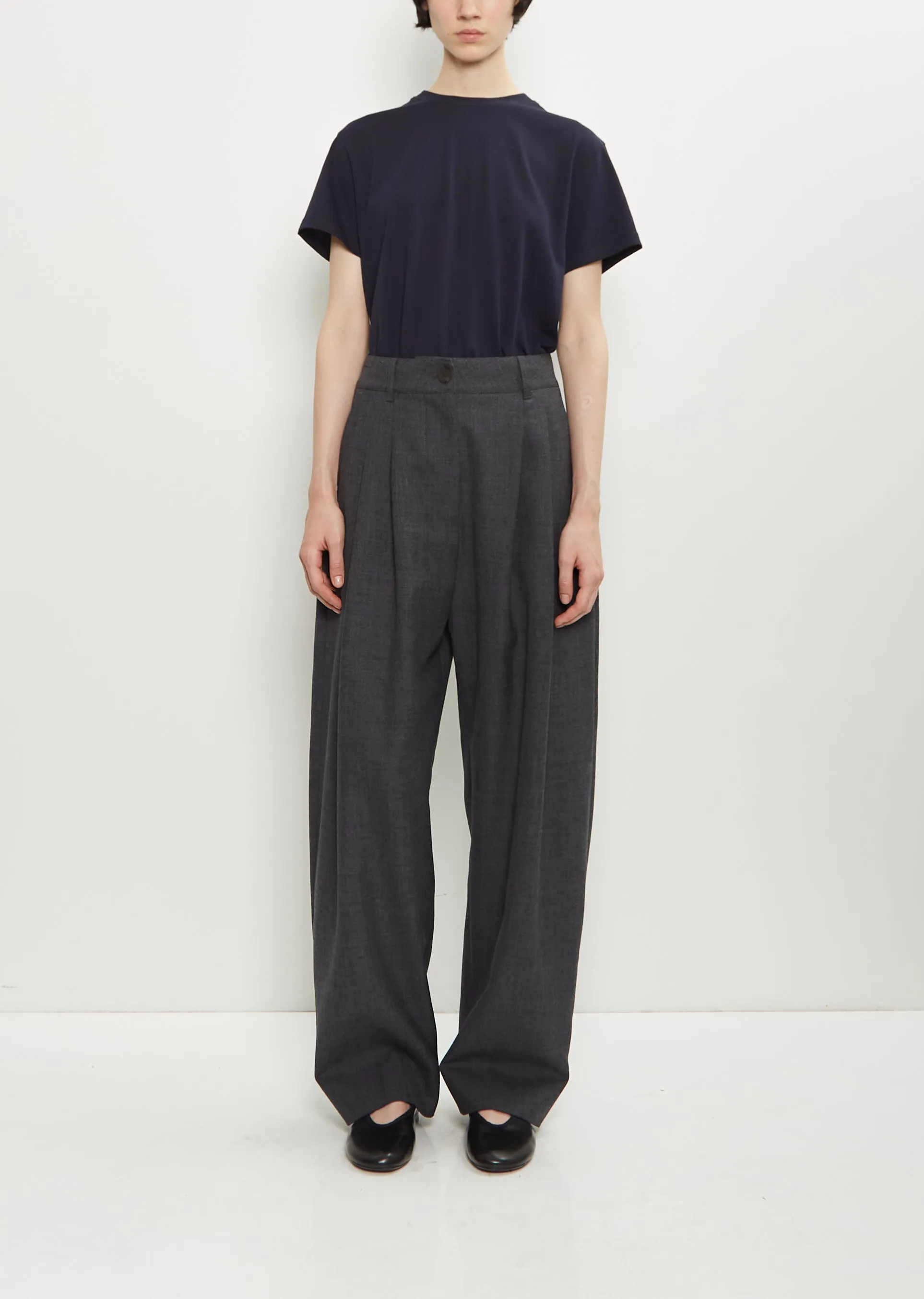 Acuna Wool Double Pleat Pant sold by La Garconne