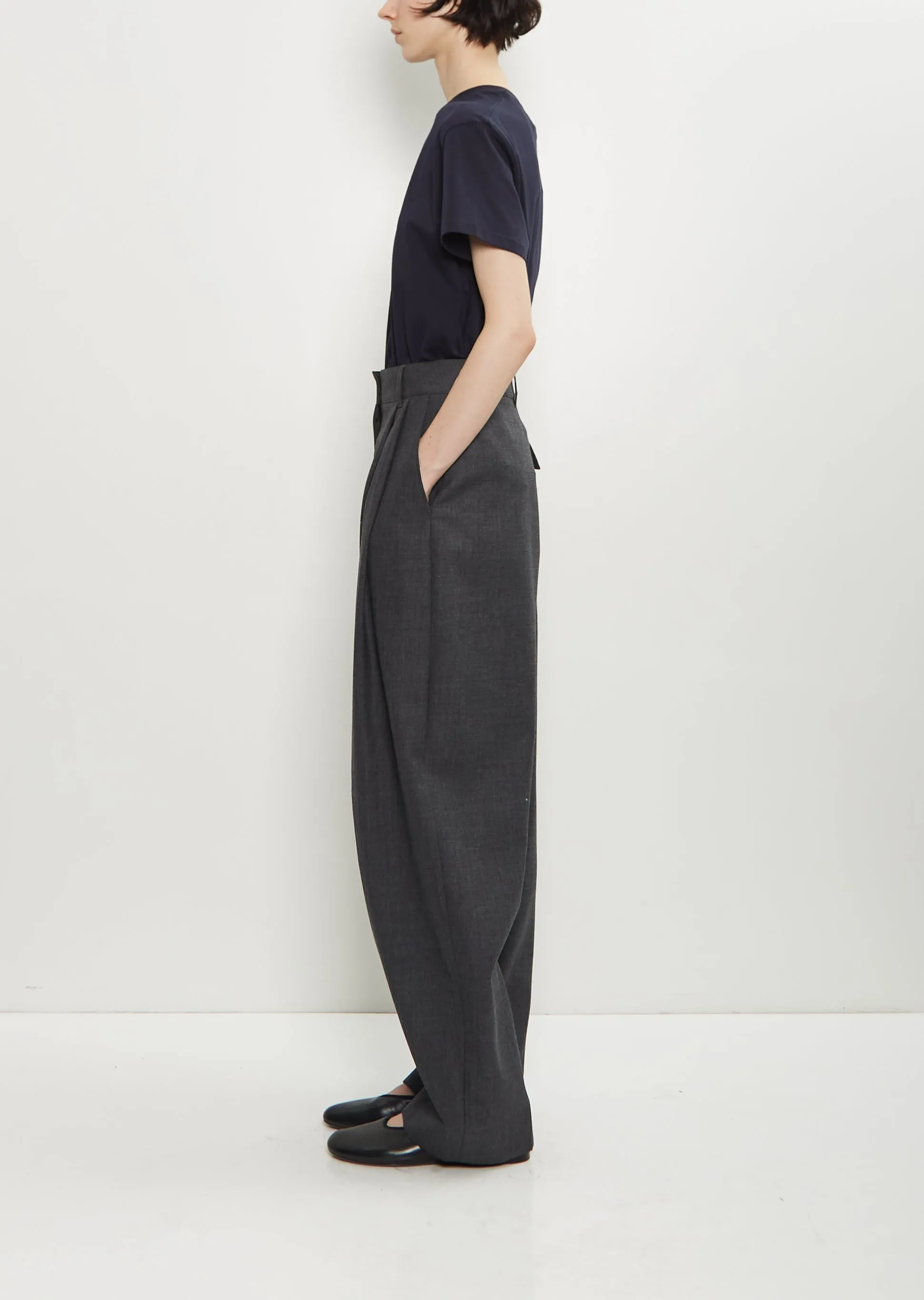 Acuna Wool Double Pleat Pant sold by La Garconne product image thumbnail 2