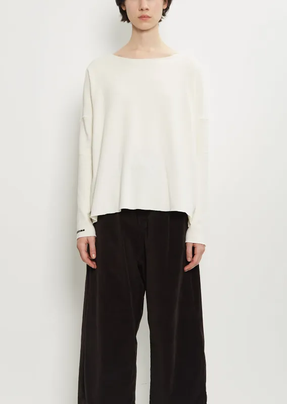 Stretch Jersey Sweater — Milk sold by La Garconne