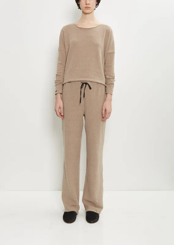 Stretch Jersey Basic Trousers — Marron Glace made by Album di Famiglia