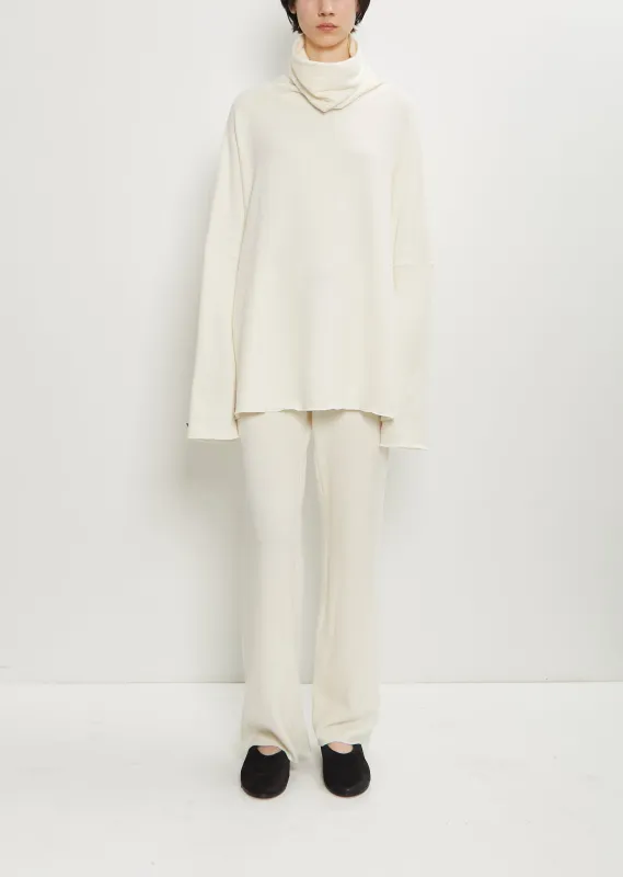 Stretch Jersey Basic Trousers — Milk sold by La Garconne