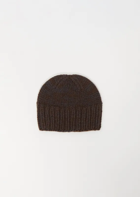 Paula Cashmere Beanie — Chocolate sold by La Garconne