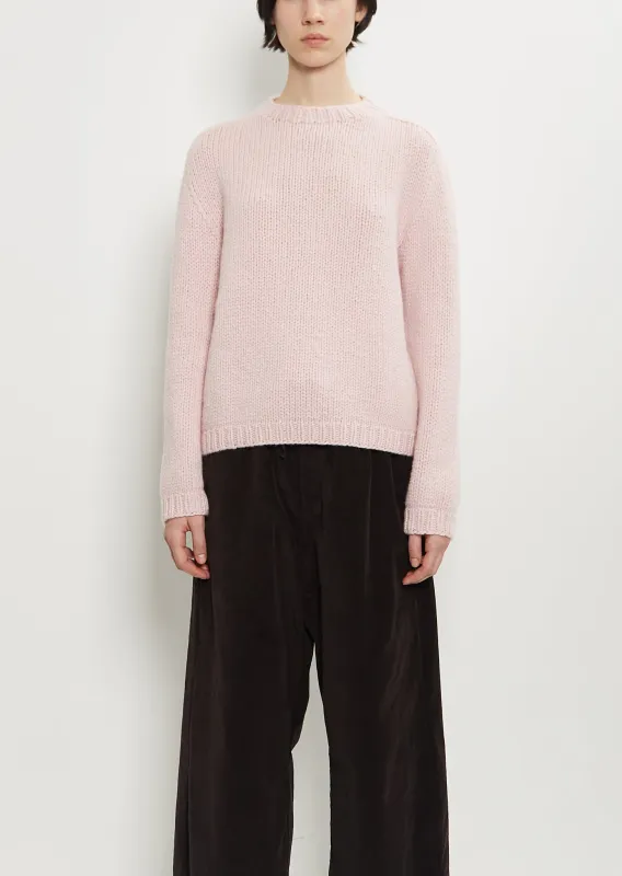 Parker Cashmere Sweater — Vieux Rose sold by La Garconne