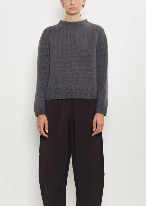 Parker Cashmere Sweater — Vintage Grey sold by La Garconne