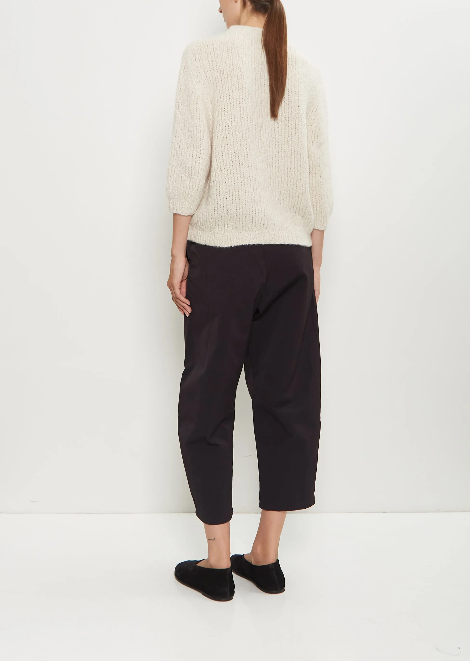 Momo Cashmere Silk Sweater — Ivory sold by La Garconne product image thumbnail 3