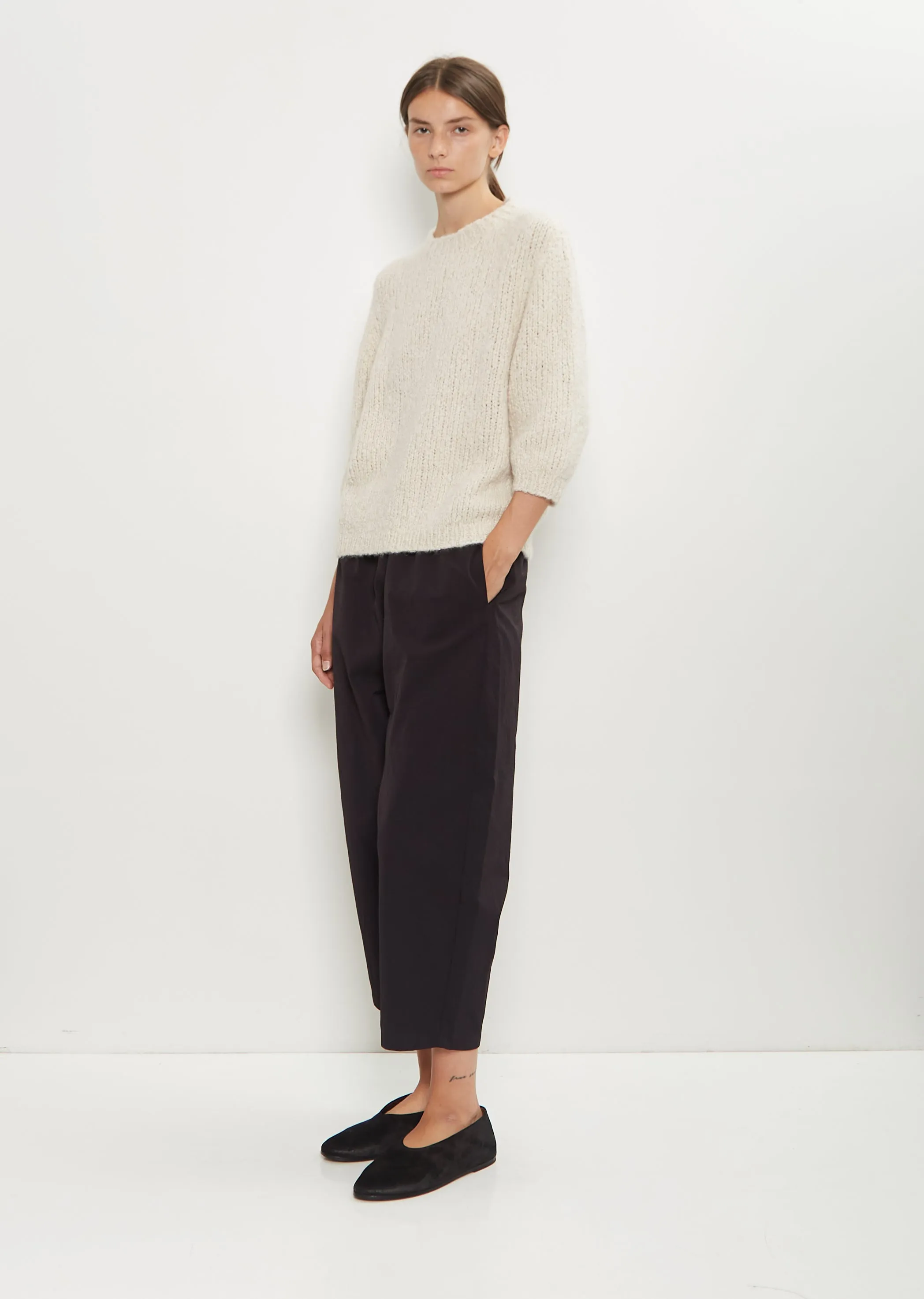 Momo Cashmere Silk Sweater — Ivory sold by La Garconne product image thumbnail 4