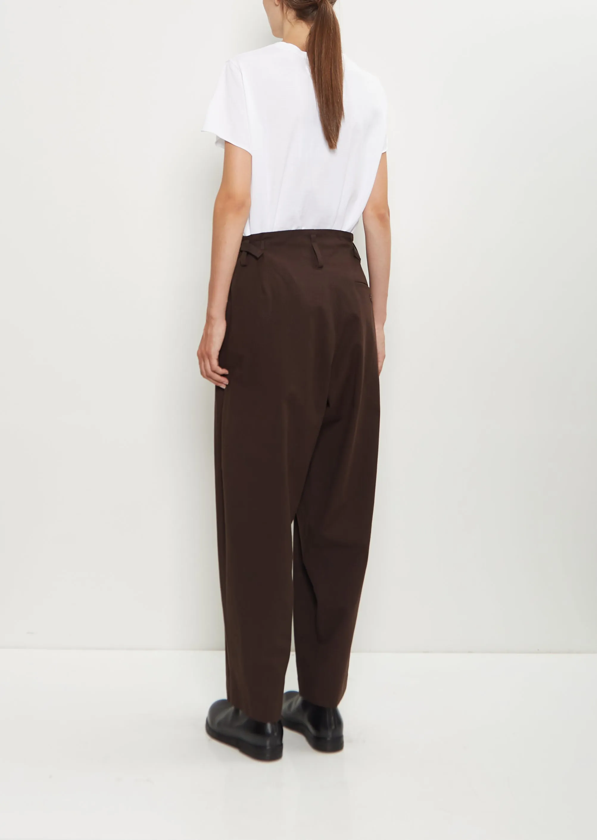 Cotton Double Tuck Wide Pants sold by La Garconne product image thumbnail 3