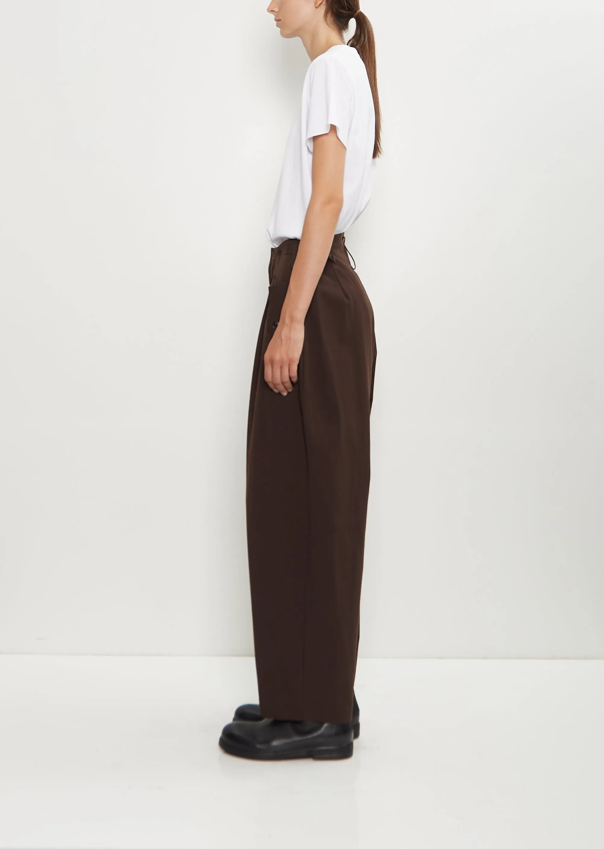 Cotton Double Tuck Wide Pants sold by La Garconne product image thumbnail 2