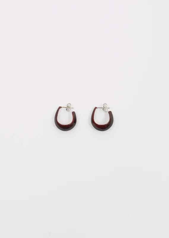 Curved Mini Drop Earrings sold by La Garconne