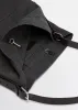 Belted Cotton Tote Bag — Ash Black sold by La Garconne
