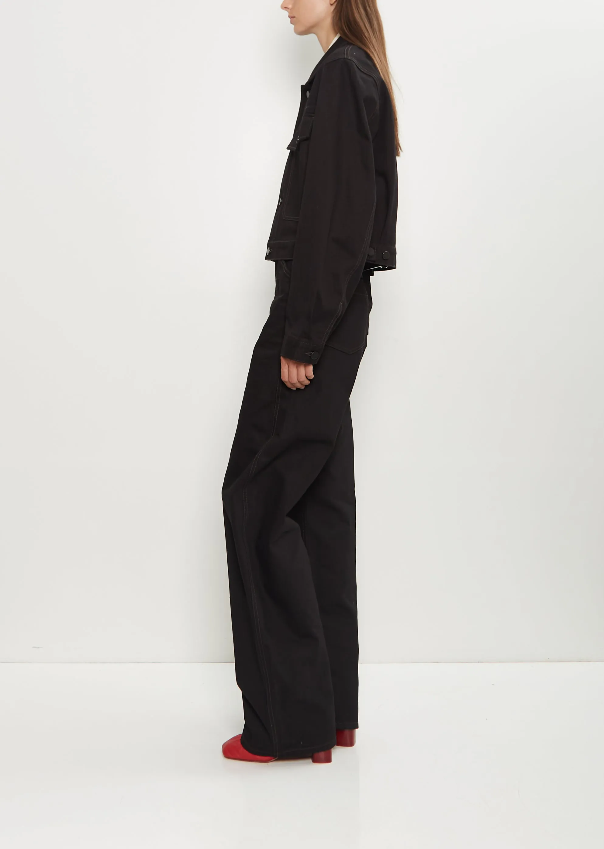 Cropped Denim Blouson sold by La Garconne product image thumbnail 2