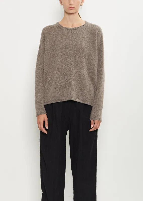 Cashmere Alpaca Boxy Crewneck Sweater made by A Punto B