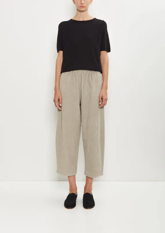 Cotton Corduroy Curved Pull On Pant — Ecru sold by La Garconne